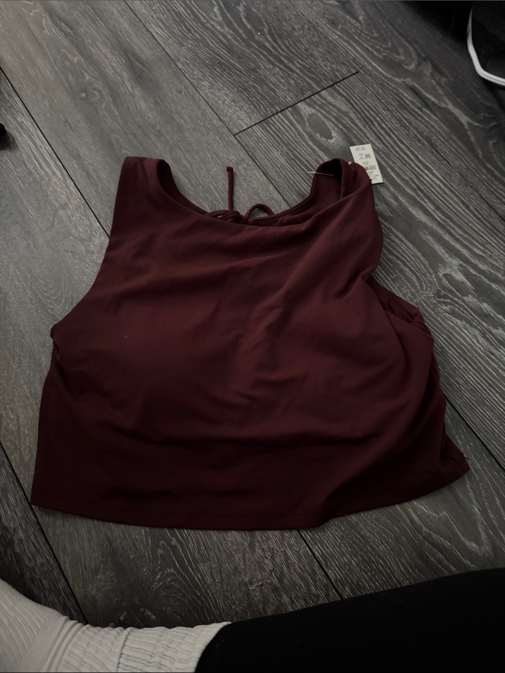 lululemon athletica Burgundy High-Neck Cropped Tank